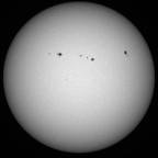 Sonne im Weißlicht am 06. März 2026 um 11:38 MEZ