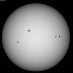 Sonne im Weißlicht am 25. Juli 2026 um 15:28 MESZ