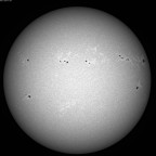 Sonne im UV-Bereich ( um 393.3 nm, CaK, +/- 1.5 nm) am 07. Juni 2026 um 16:02 MESZ
