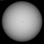 Sonne im Weißlicht am 29. Juli 2026 um 09:58 MESZ