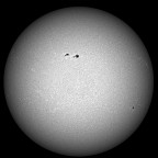 Sonne im UV-Bereich ( um 393.3 nm, CaK, +/- 1.5 nm) am 18. April 2026 um 15:58 MESZ