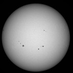 Sonne im Weißlicht am 27. Mai 2026 um 17:27 MESZ