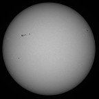 Sonne im Weißlicht am 23. APRIL 2026 um 17:39 MESZ