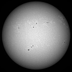 Sonne im UV-Bereich ( um 393.3 nm, CaK, +/- 1.5 nm) am 01. April 2026 um 16:19 MEZ