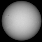 Sonne im Weißlicht am 28. Februar 2026 um 14:19 MEZ