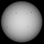 Sonne im Weißlicht am 29. März 2026 um 15:42 MESZ