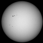 Sonne im Weißlicht am 24. APRIL 2026 um 13:38 MESZ