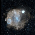 Röntgenaufnahme von eRosita mit den drei SNR: Vela, Puppis A und Vela-Junior - Quelle wikipedia