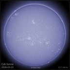 CaK-Sonne vom 23.03.2026