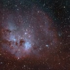 Flammemsternnebel IC405 und Kaulquappennebel IC410 Ende September 2025