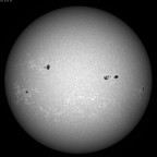 Sonne im UV-Bereich ( um 393.3 nm, CaK, +/- 1.5 nm) am 23. Juli 2026 um 16:15 MESZ