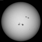 Sonne im Weißlicht am 30. Juni 2026 um 16:35 MESZ