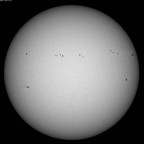 Sonne im Weißlicht am 07. Juni 2026 um 15:45 MESZ