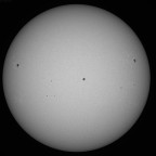 Sonne im Weißlicht am 29. Juli 2026 um 17:54 MESZ