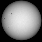 Sonne im Weißlicht am 01. März 2026 um 11:03 MEZ