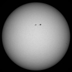 Sonne im Weißlicht am 19. APRIL 2026 um 15:03 MESZ