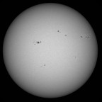 Sonne im Weißlicht am 29. APRIL 2026 um 11:57 MESZ