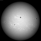 Sonne im UV-Bereich ( um 393.3 nm, CaK, +/- 1.5 nm) am 25. Juli 2026 um 15:32 MESZ