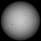 UV-Sonne im Bereich 393.3 nm (CaK) am 23. Januar 2026 um 14:35 MEZ