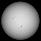 Sonne im Weißlicht am 02. APRIL 2026 um 11:52 MESZ