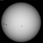 Sonne im Weißlicht am 26. Juni 2026 um 15:50 MESZ
