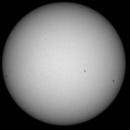 Sonne im Weißlicht am 22. März 2026 um 14:57 MEZ