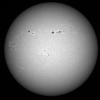 Sonne im UV-Bereich ( um 393.3 nm, CaK, +/- 1.5 nm) am 26. April 2026 um 14:18 MESZ