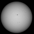 Sonne im Weißlicht am 30. APRIL 2026 um 18:12 MESZ