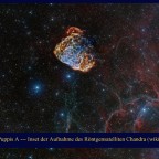 Puppis A --- Inset der Aufnahme des Röntgensatelliten Chandra