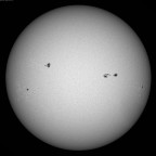 Sonne im Weißlicht am 23. Juli 2026 um 16:07 MESZ